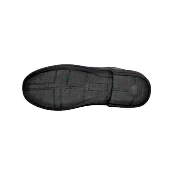 Dr Max Comfort Loafers Hook & Loop Round Toe Brown Leather Men's Size 10 - Picture 8 of 9